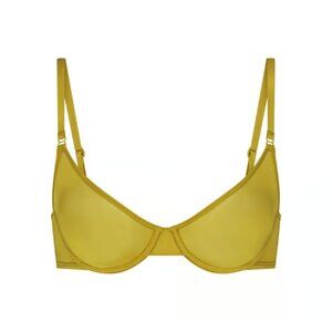 SKIMS Chartreuse Jelly Sheer Underwire Scoop Bra